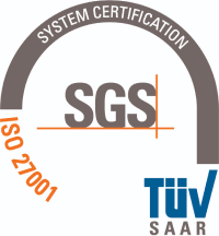 Logo TüV Siegel ISO 27001 Zertifikat
